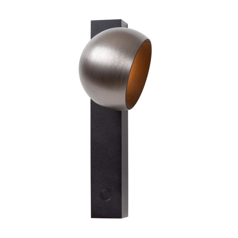 Lucide ESFERA - Nástenné svietidlo - LED Dim. - 1x9W 2700K - Šedá liatina